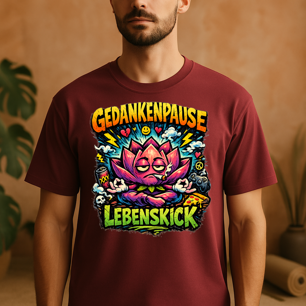 T-Shirt Gedankenpause Lebenskick Yoga Flow