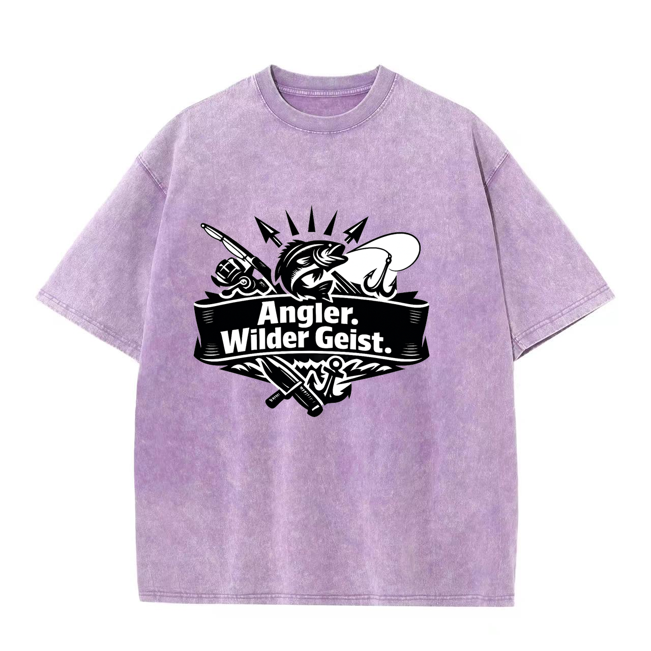 T-Shirt Angler Herz und Wilder Geist