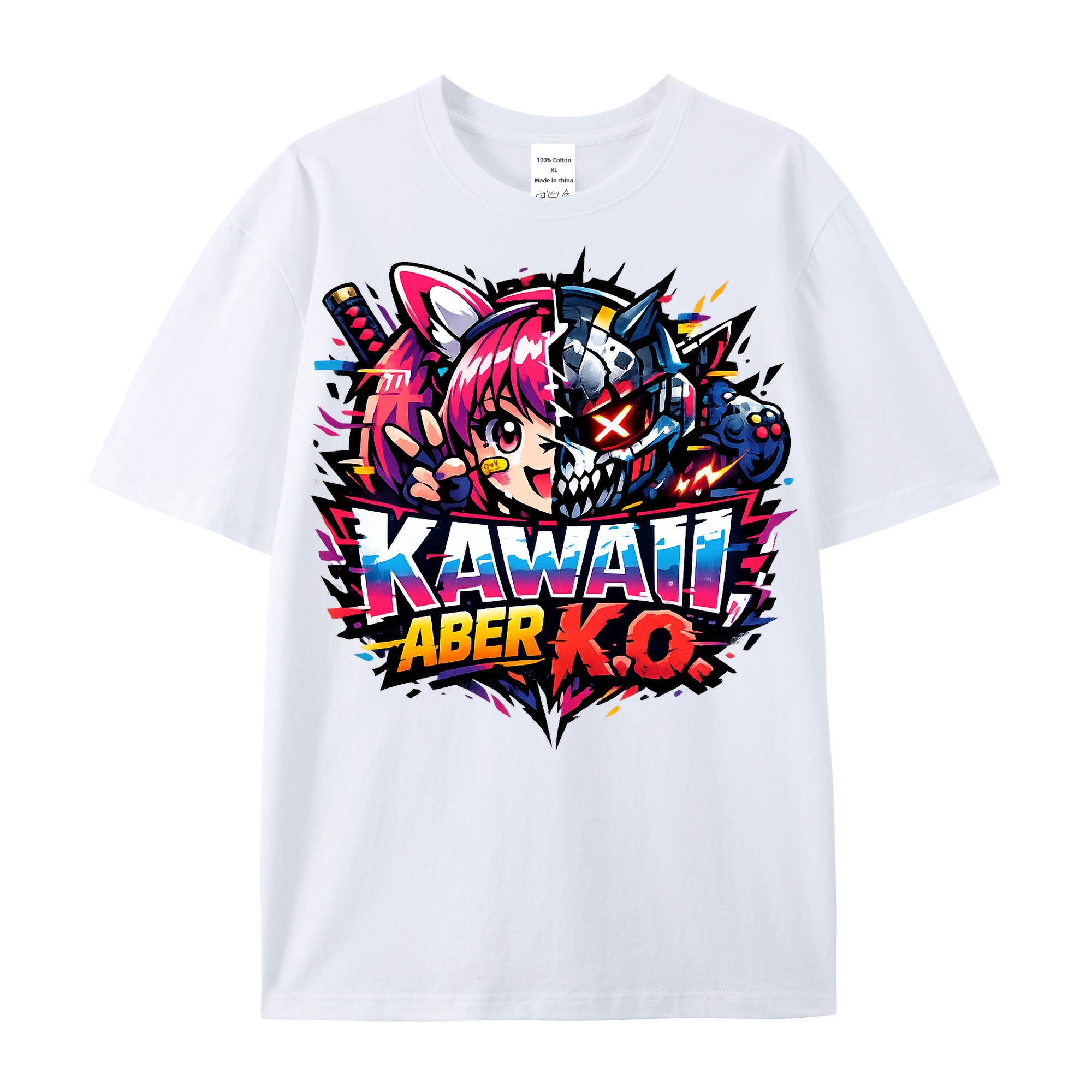t-shirt Kawaii K.o. Anime Vibes