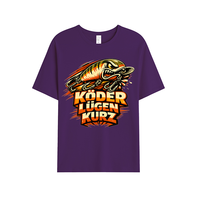 t-shirt Köder Lügen Kurz Angler Edition