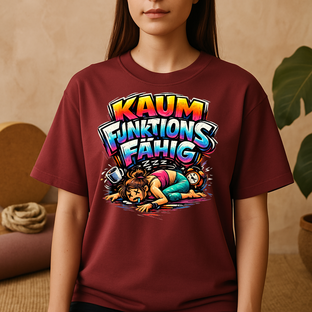 T-Shirt Yogitausfall – Humor trifft Balance