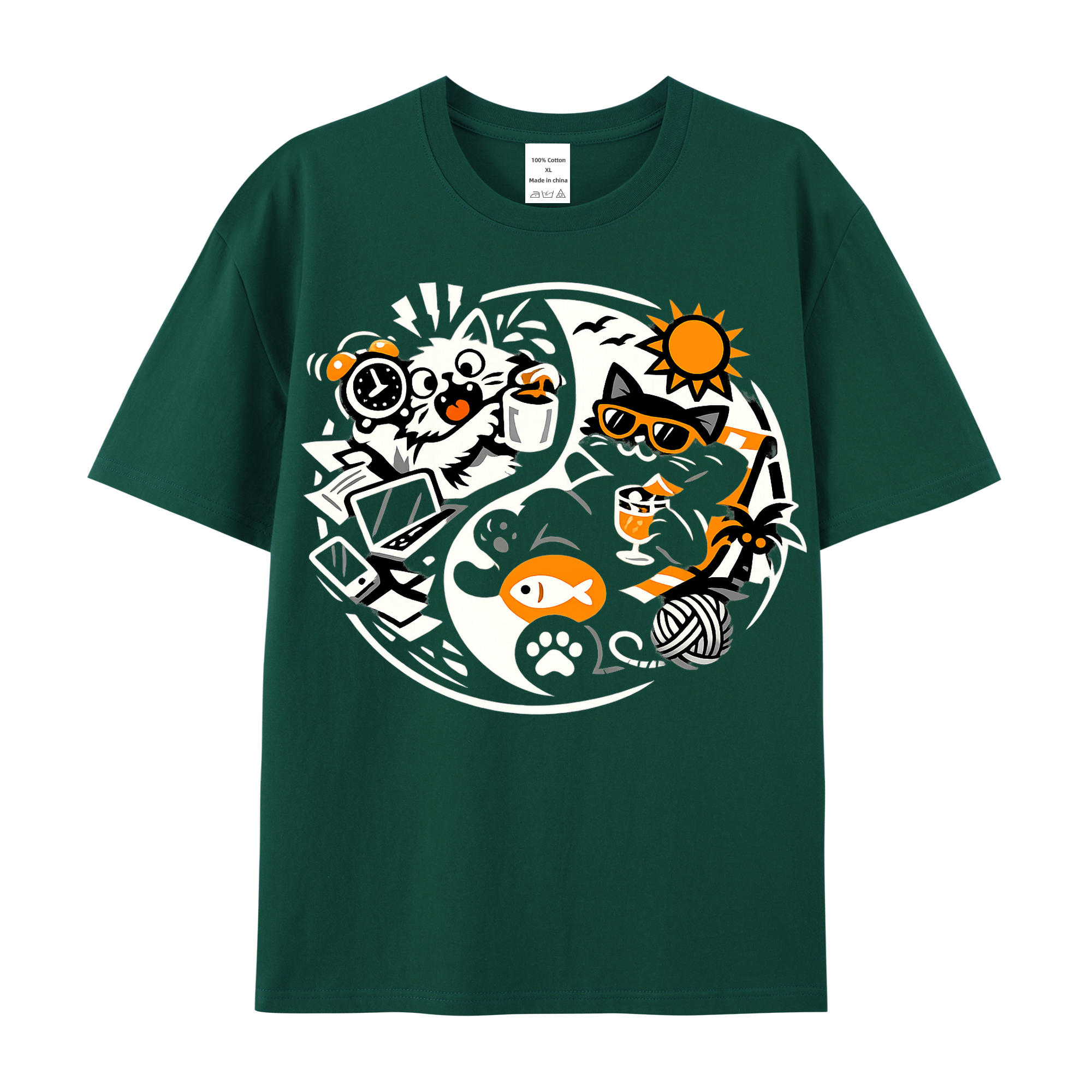 T-Shirt Katzenliebe Pur