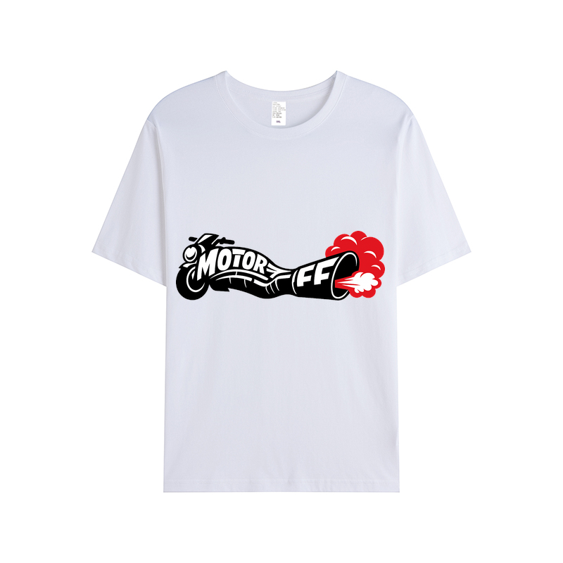 T-shirt Chromglutwirbel Motorrad Design