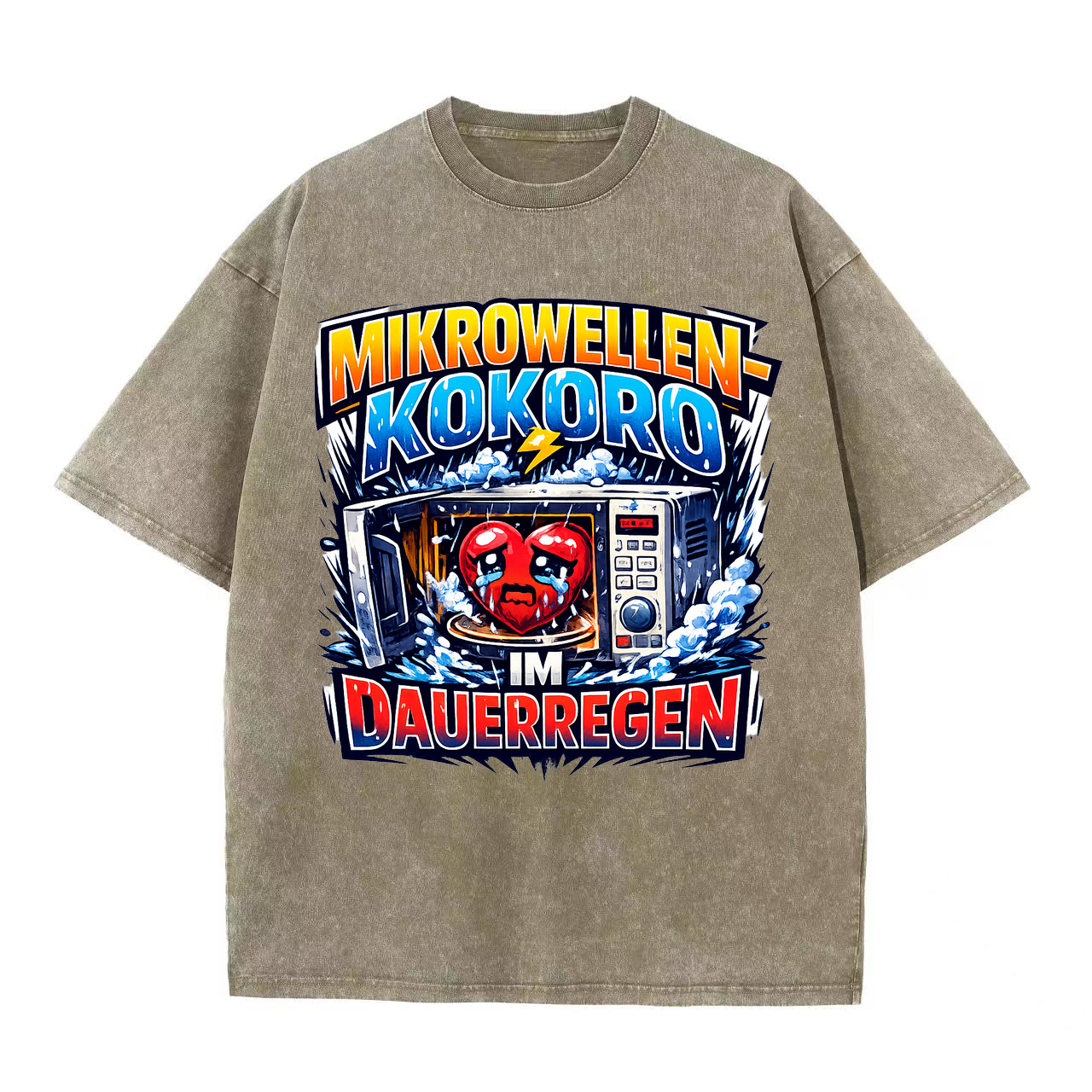T-Shirt Mikrowellen-Kokoro Regenherz