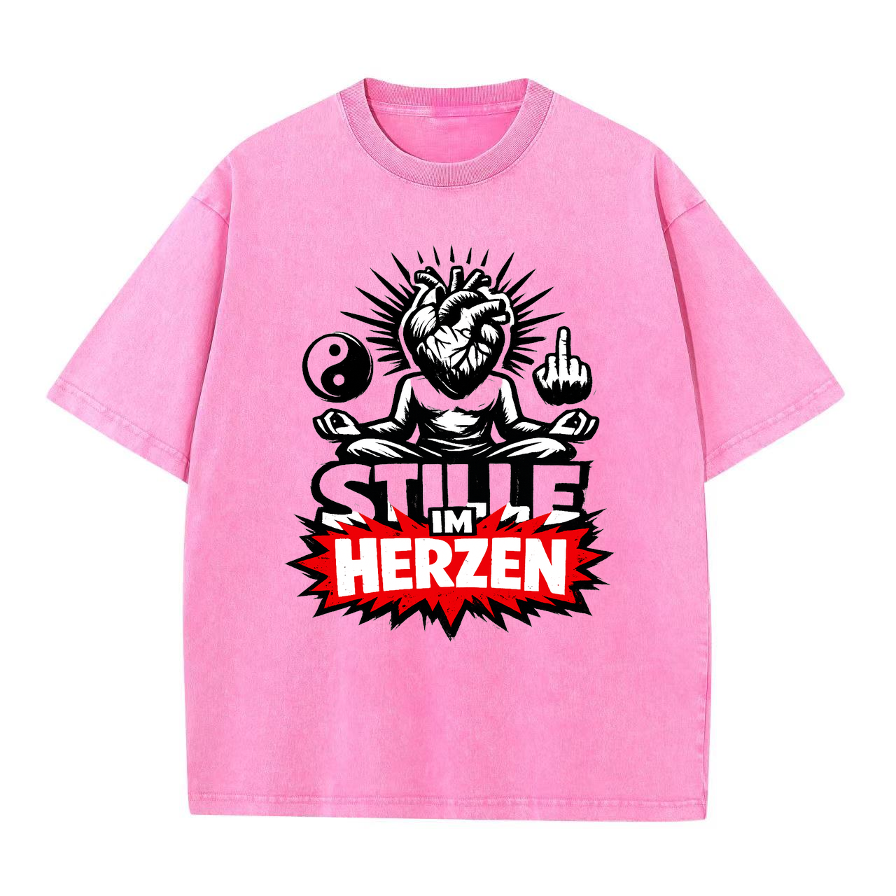 T-Shirt Herzstille Yoga Yogi Inspiration