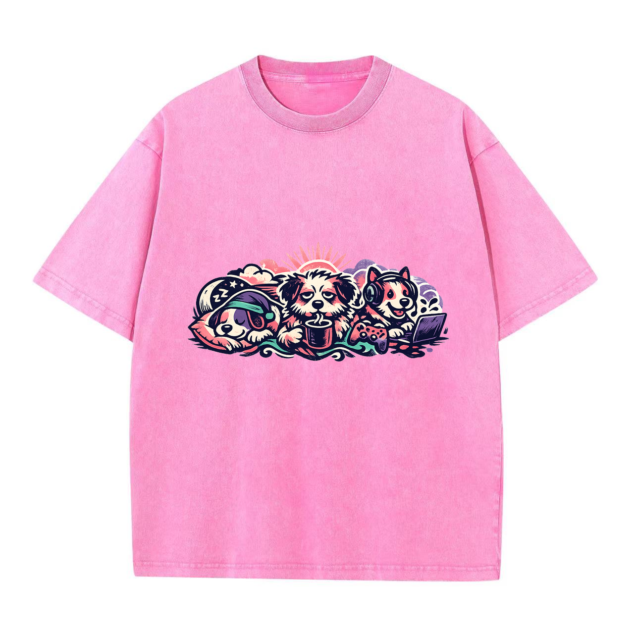 T-Shirt Hundeherz im Einklang