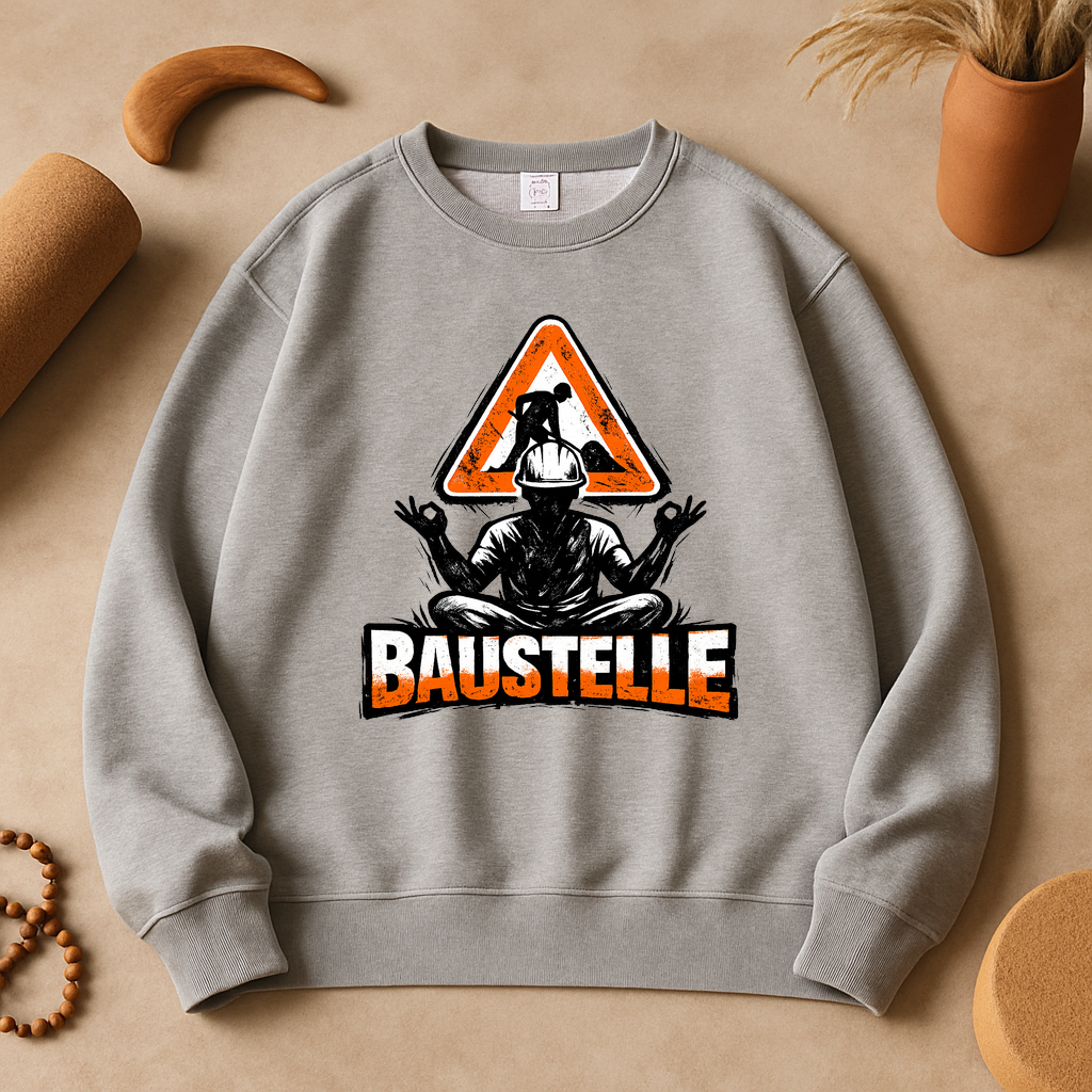 Sweatshirt Baustellen-Balance Yoga Yogi