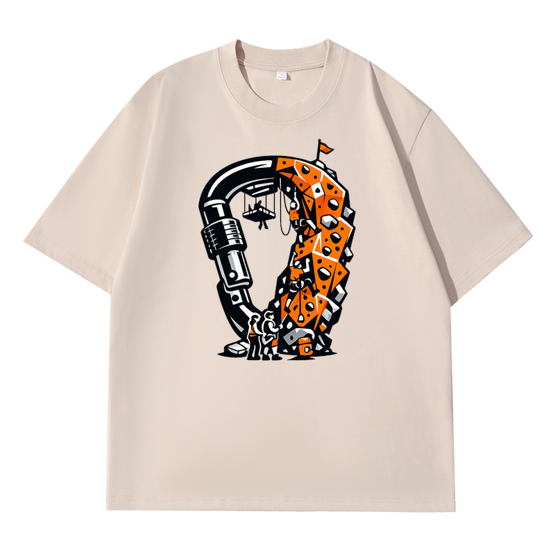 T-shirt - 100% gekämmte Baumwolle - Unisex / 300g Velvet Gri