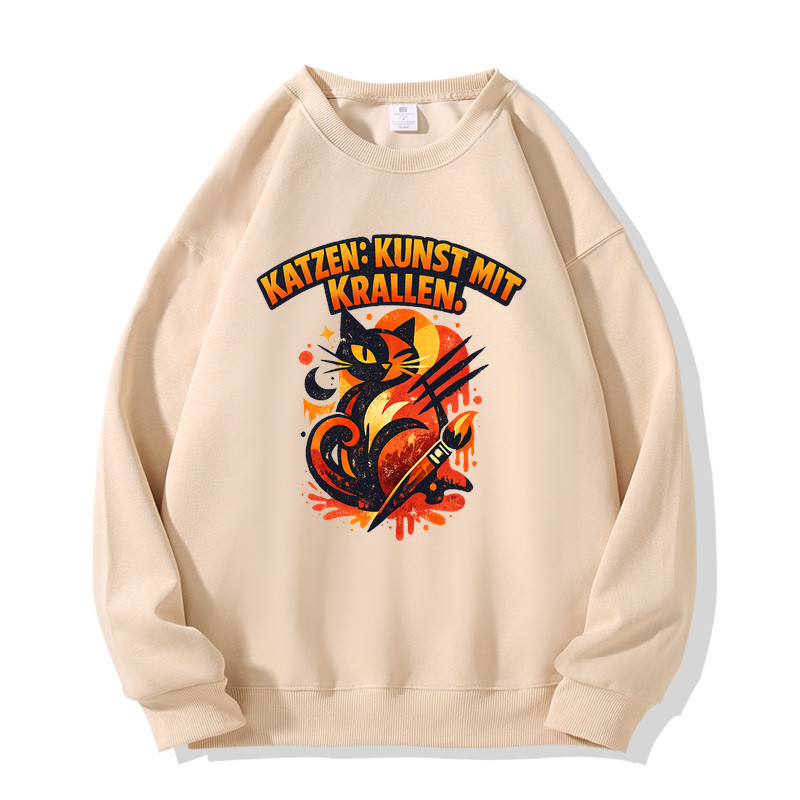 Sweatshirt KatzenKunst im Krallenstil