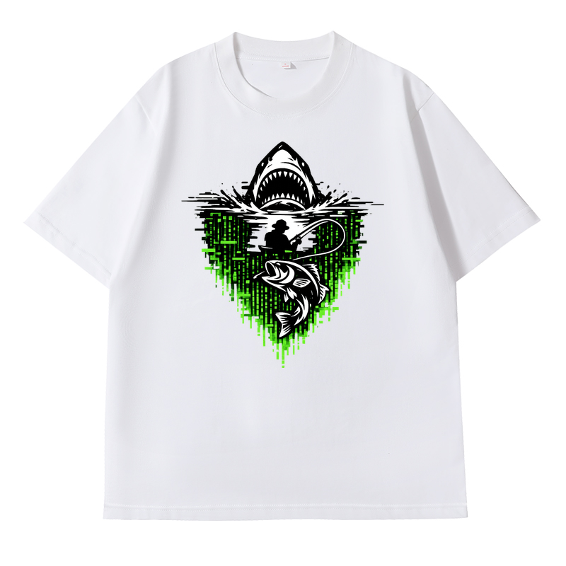 T-Shirt Angelglück am Wasser