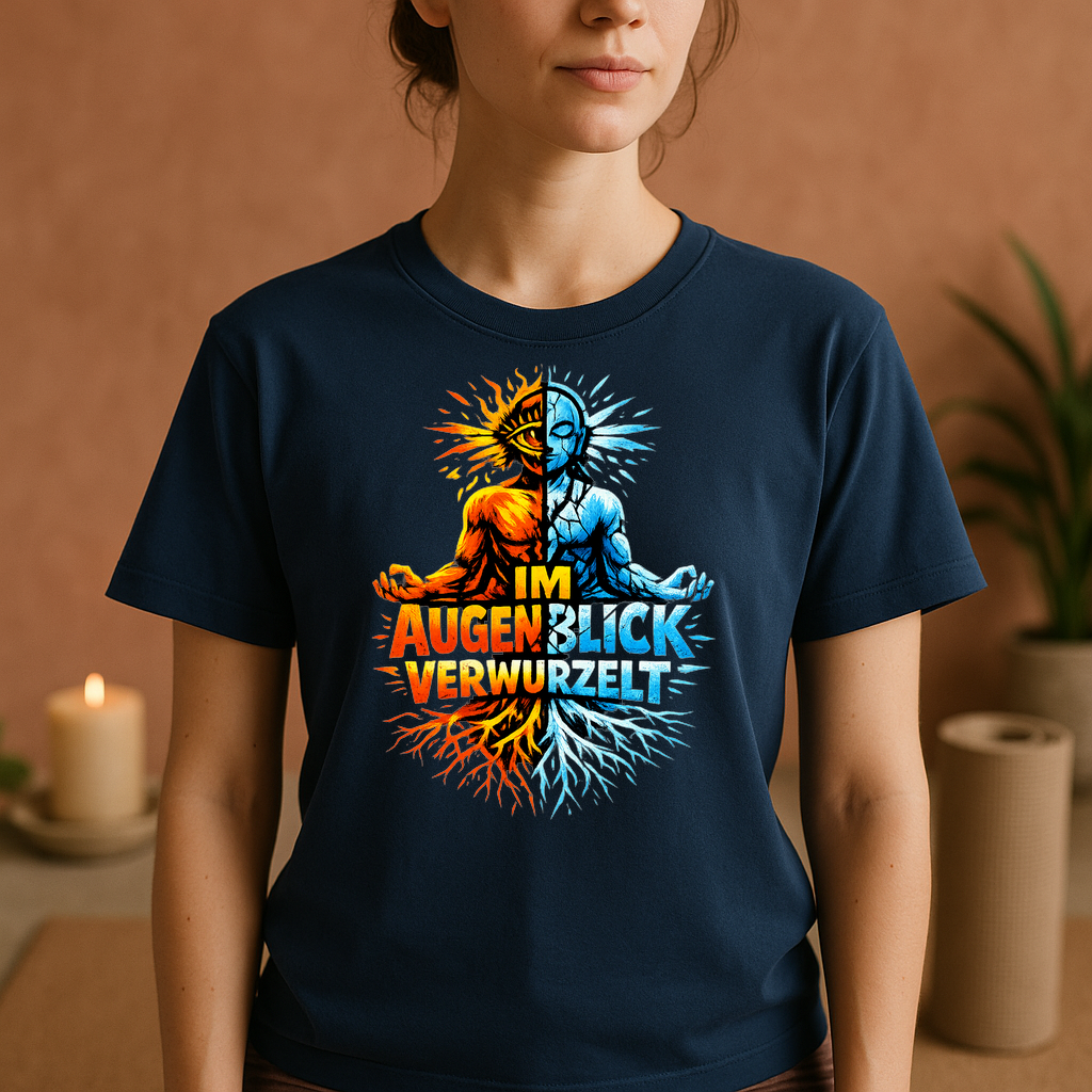 T-Shirt Augenblick Verwurzelt Yoga Balance