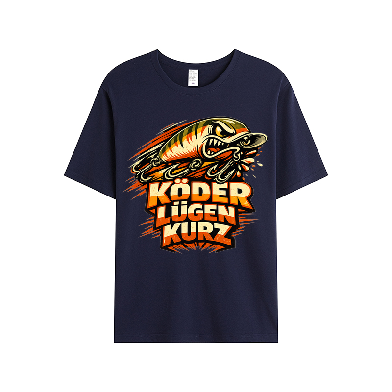 t-shirt Köder Lügen Kurz Angler Edition