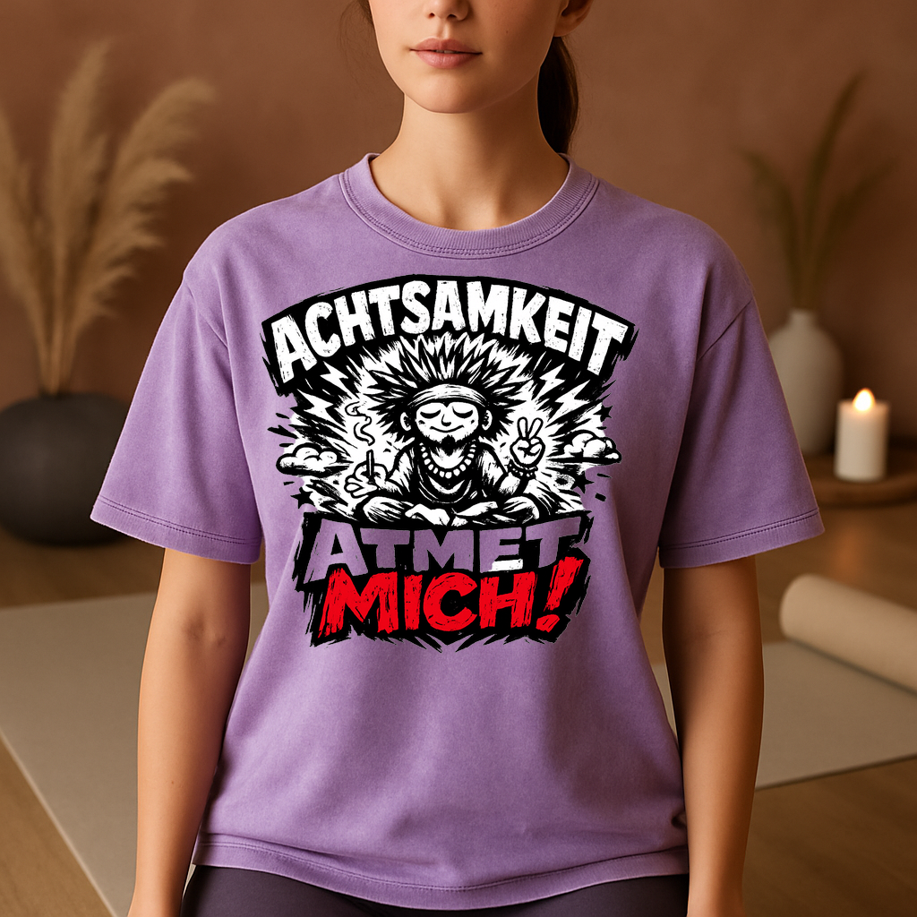 T-Shirt Achtsamkeitsatmung Yoga Yogi