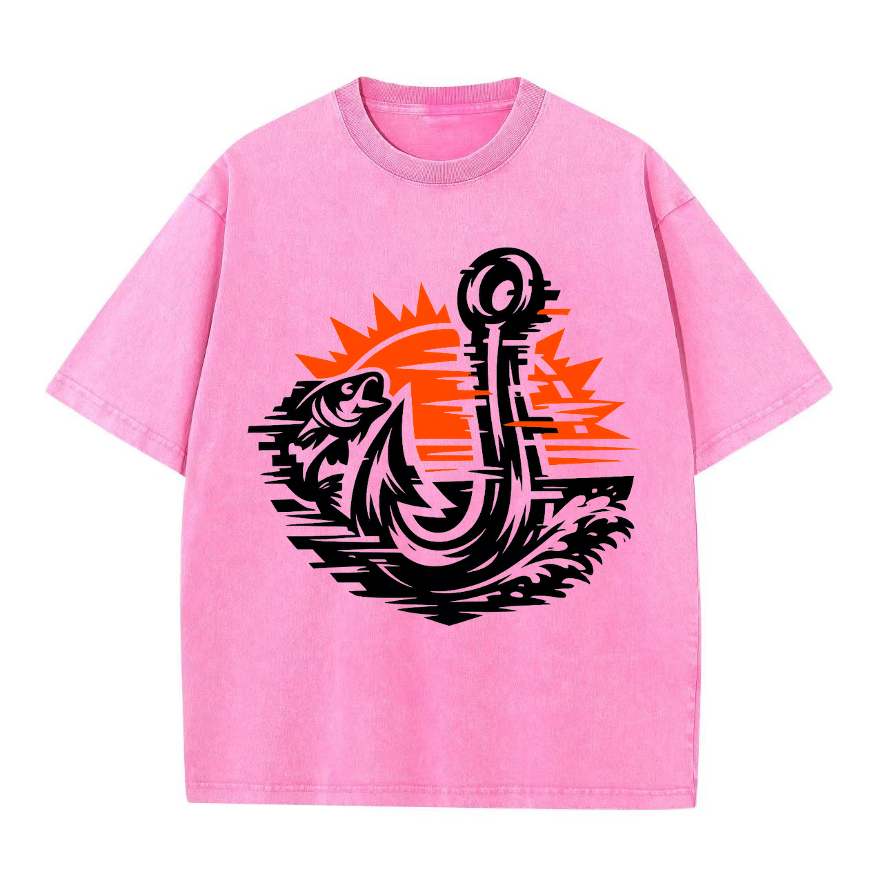 t-shirt Angelglück am Wasser