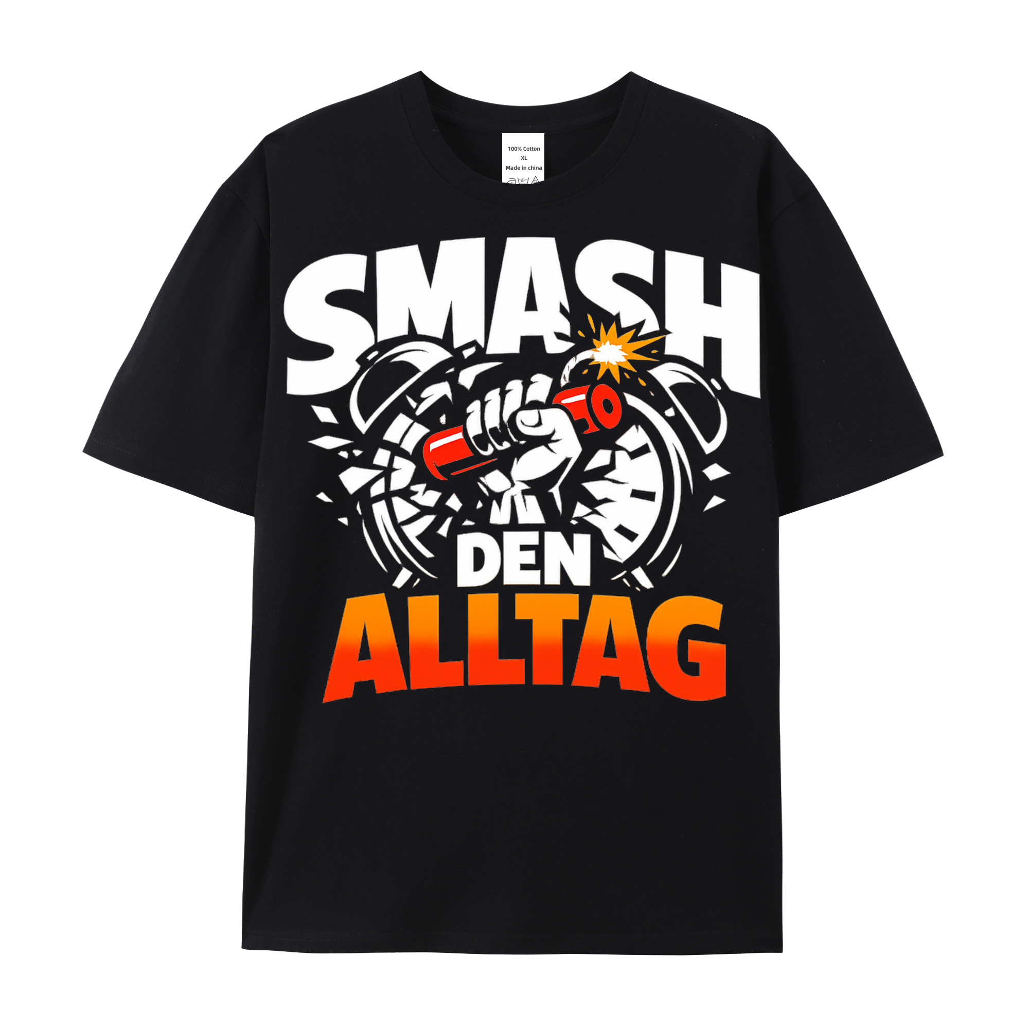 T-shirt Smash-Modus Aktiv: Alltag zerbricht im Licht