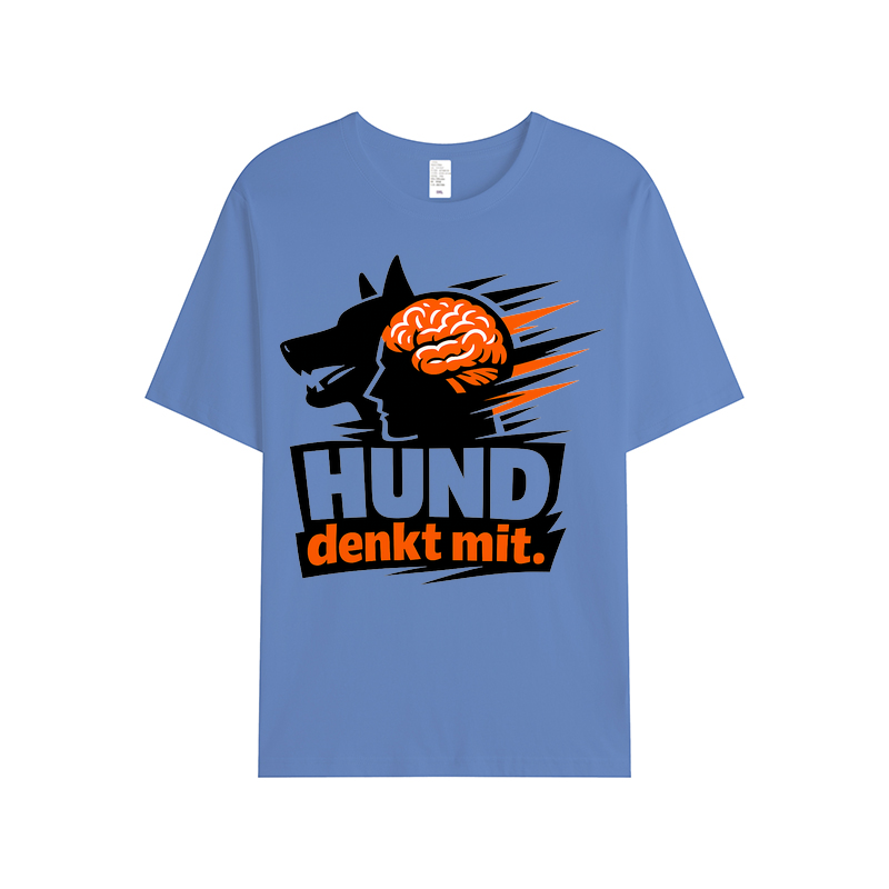 T-Shirt Hund denkt mit. – Cleverer Dog Lover Look