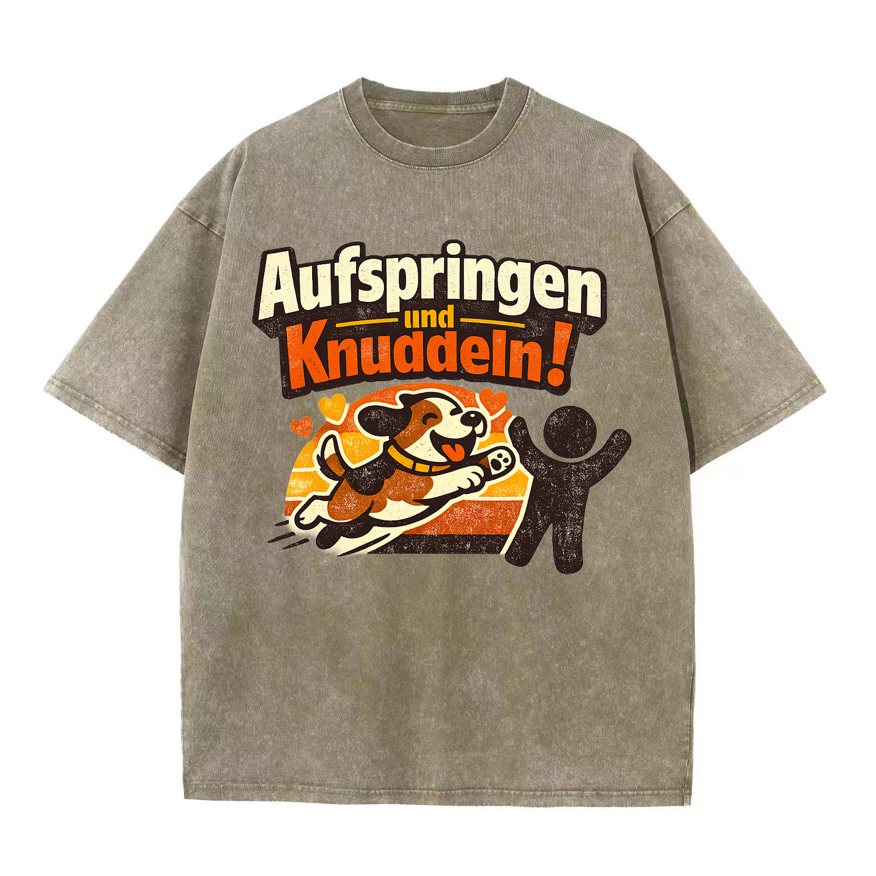 T-Shirt Kuschelhund Freude