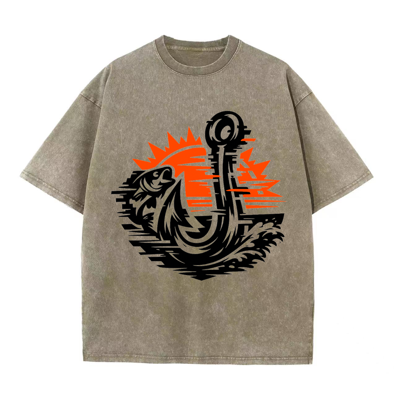 t-shirt Angelglück am Wasser