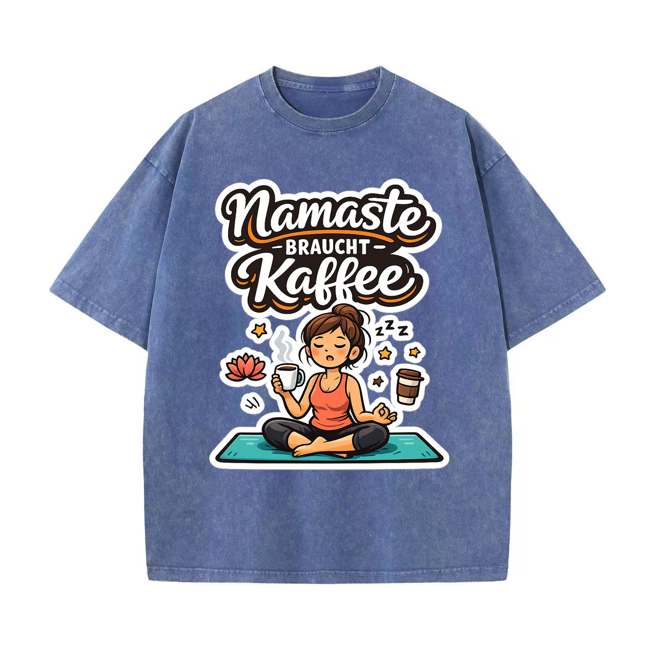 T-shirt Namaste braucht Kaffee Yoga Humor Design