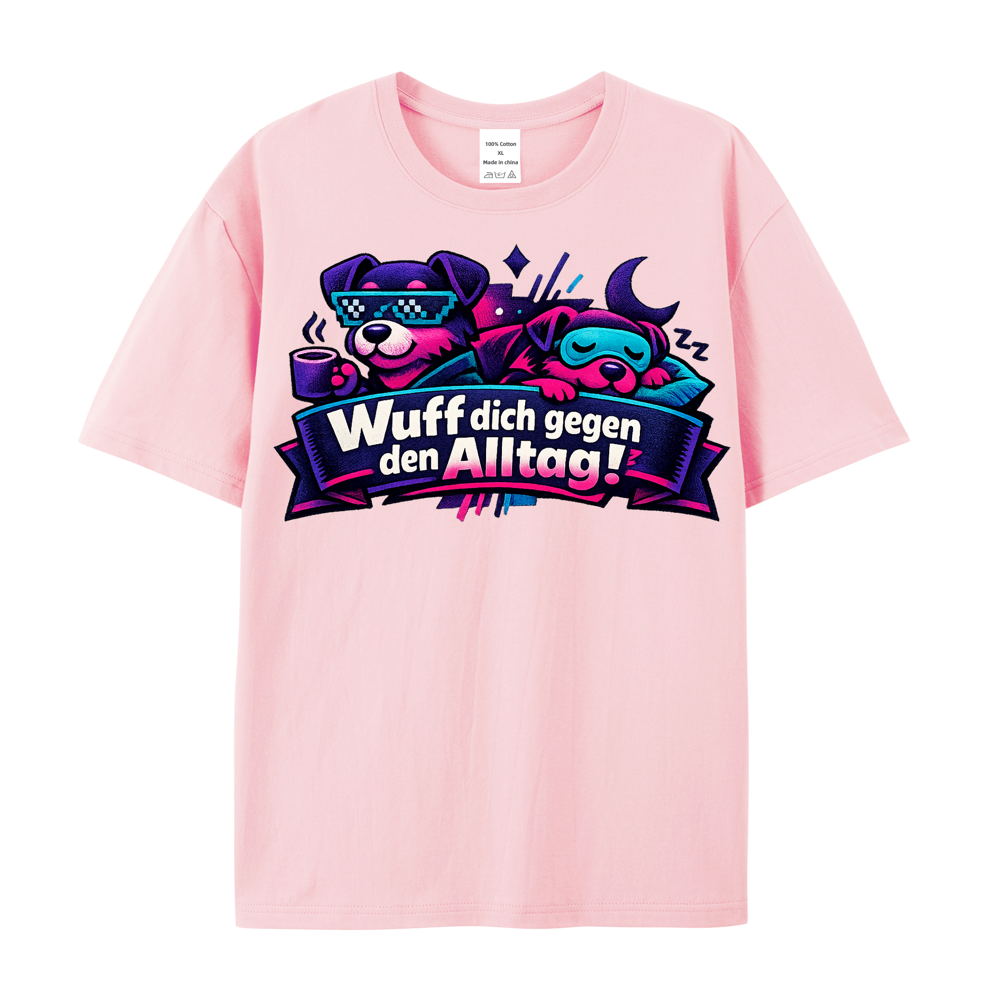 T-Shirt Alltagsspaß mit Wuff-Energie