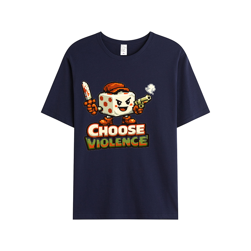 T-Shirt Pixel Power Choose Violence