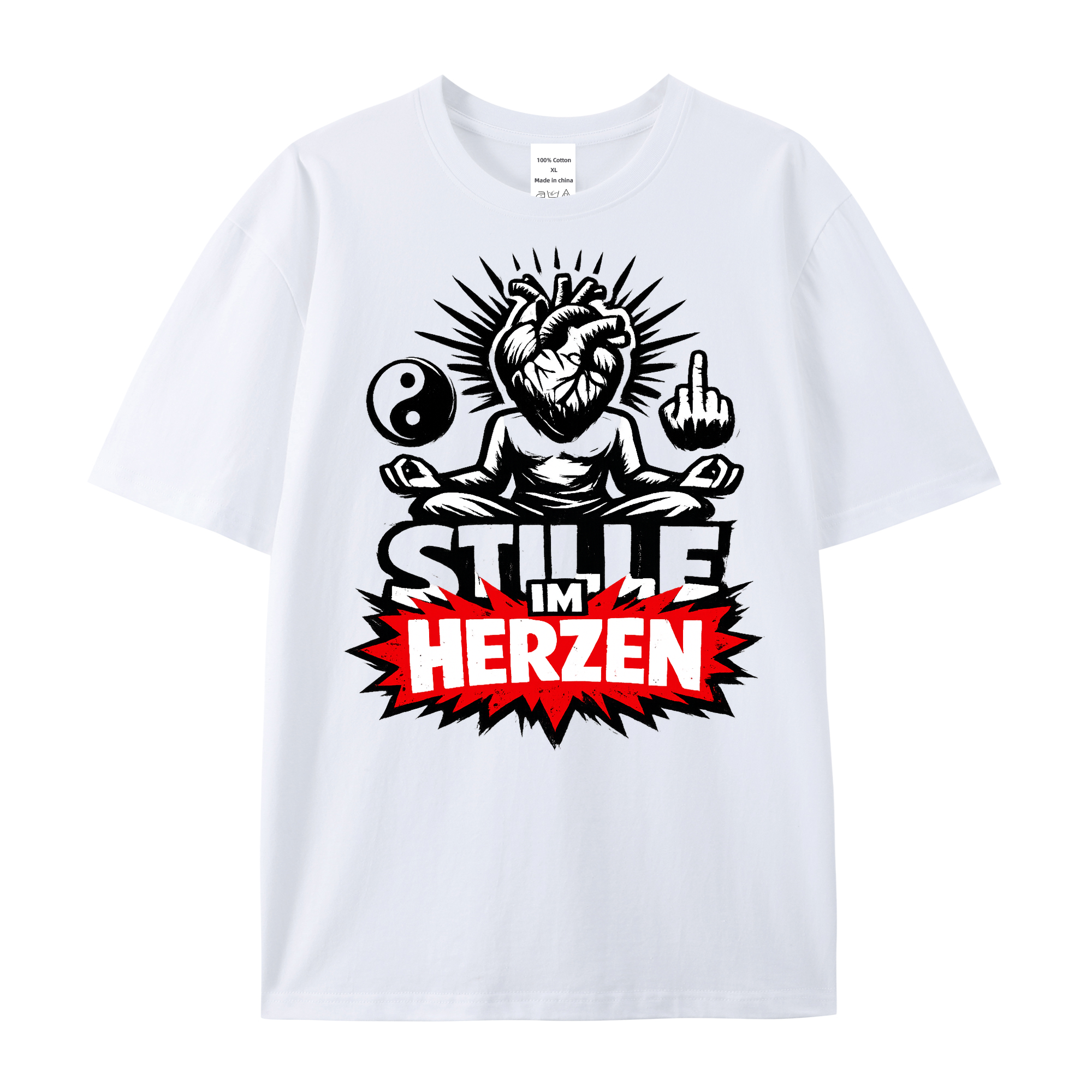 T-Shirt Herzstille Yoga Vibes