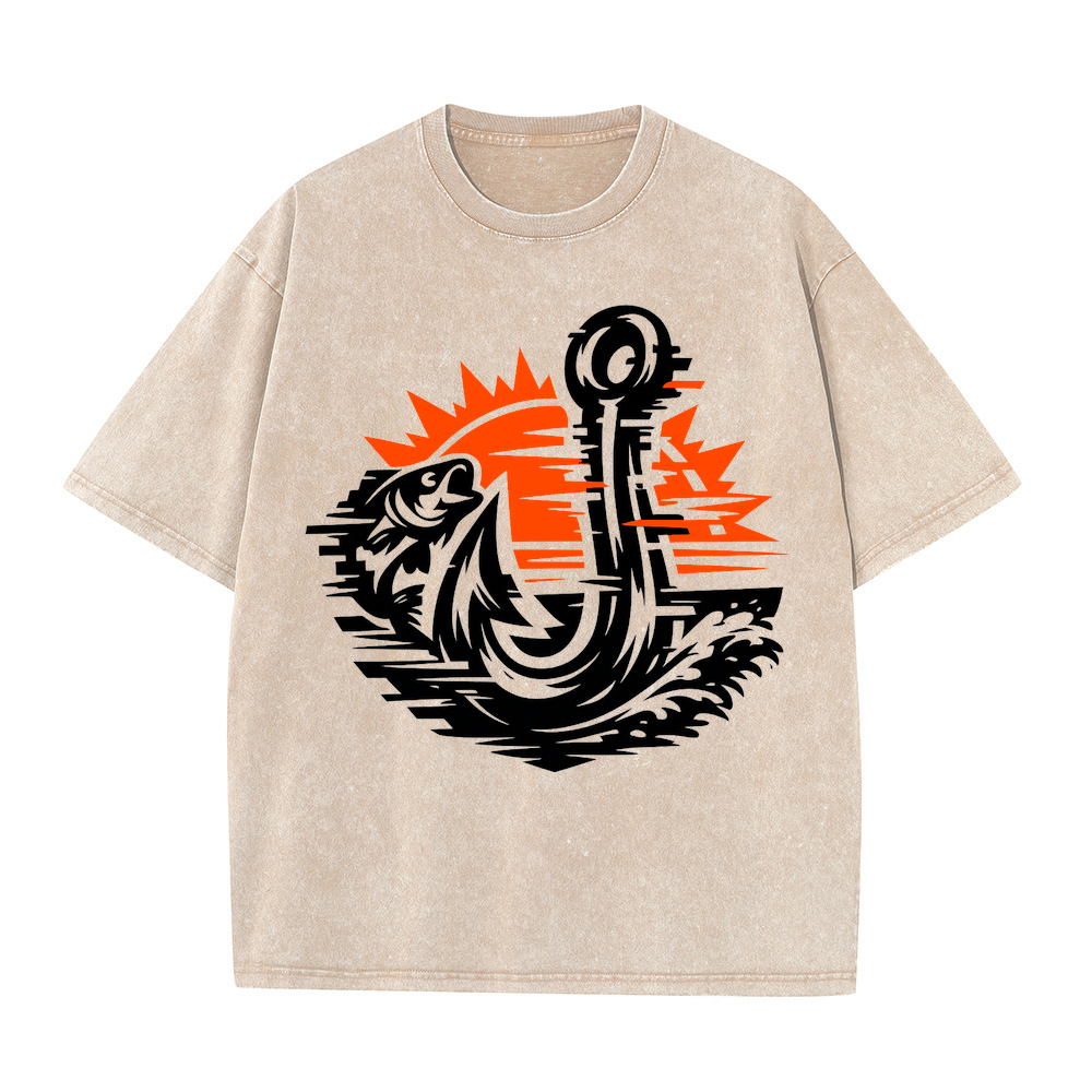 t-shirt Angelglück am Wasser