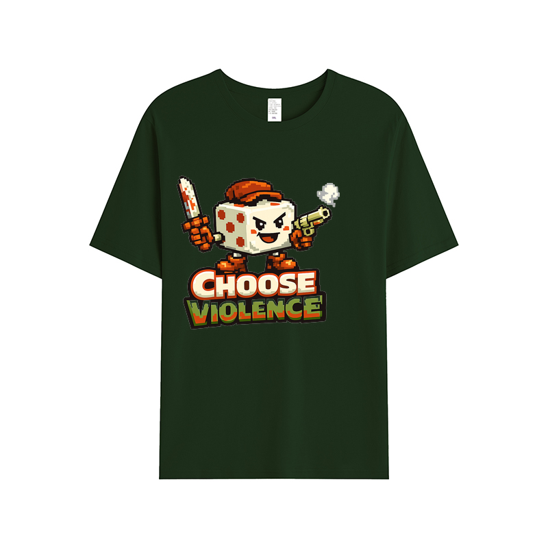 T-Shirt Pixel Power Choose Violence