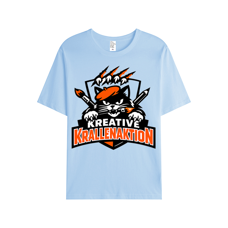 T-Shirt Kreative Krallenaktion Katze