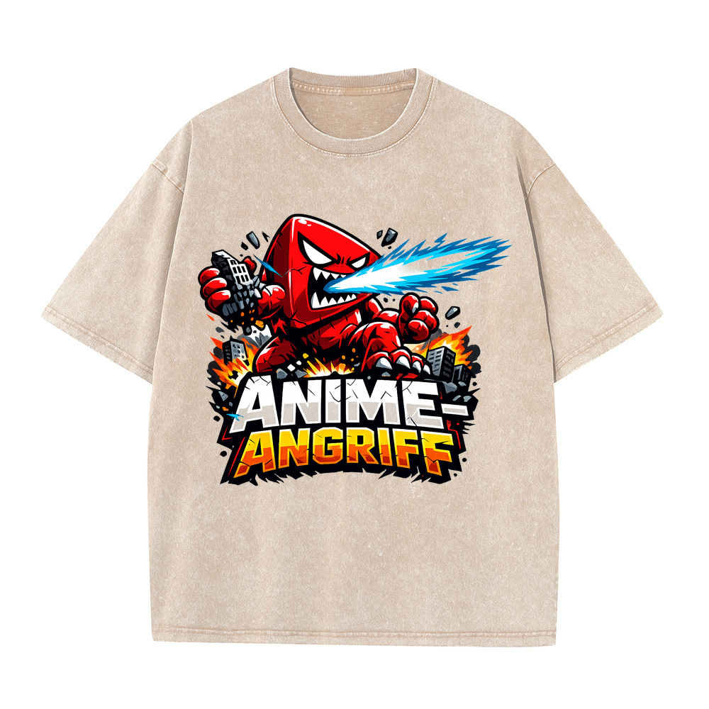 T-Shirt Anime-Angriff: Epischer Kampflook für Fans