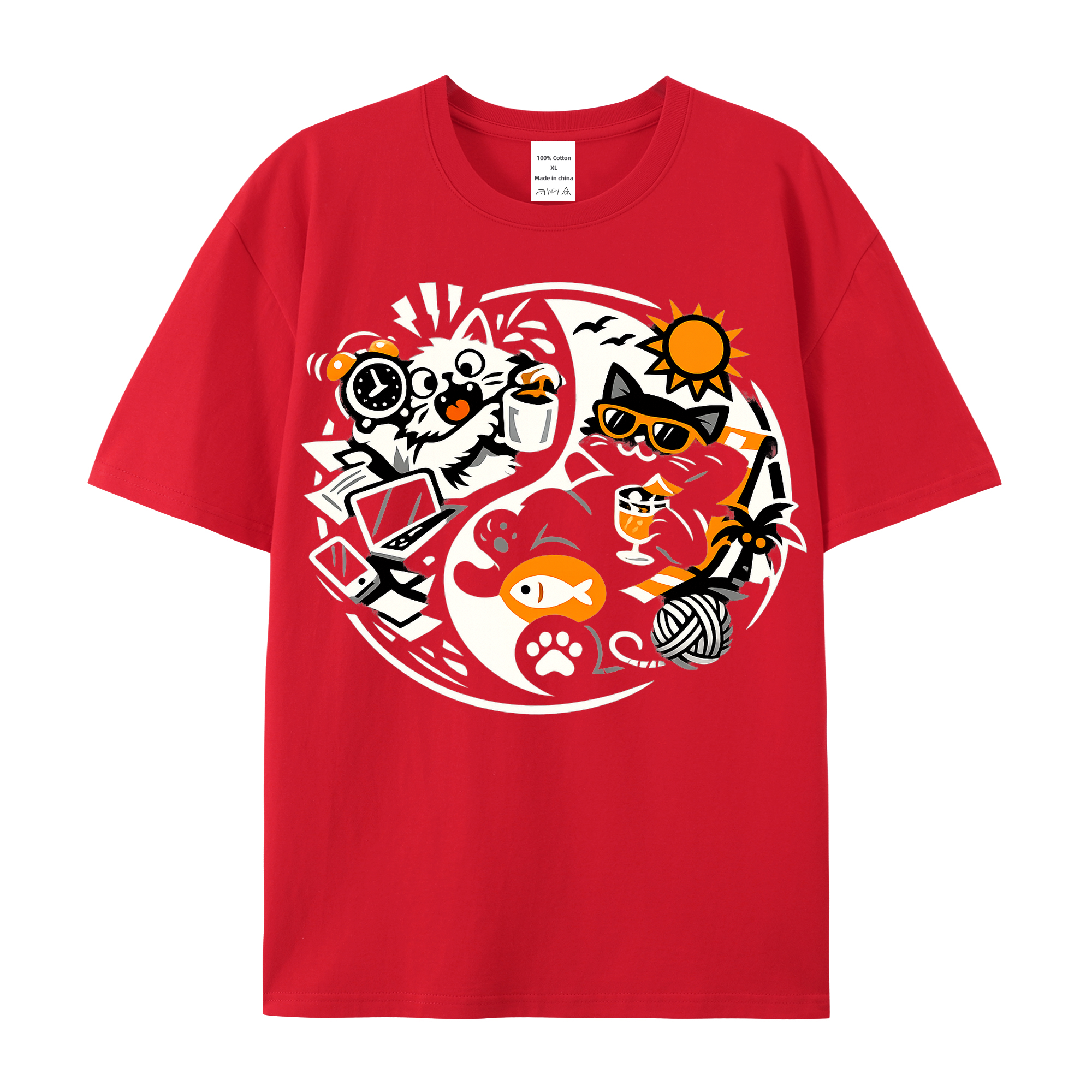 T-Shirt Katzenliebe Pur