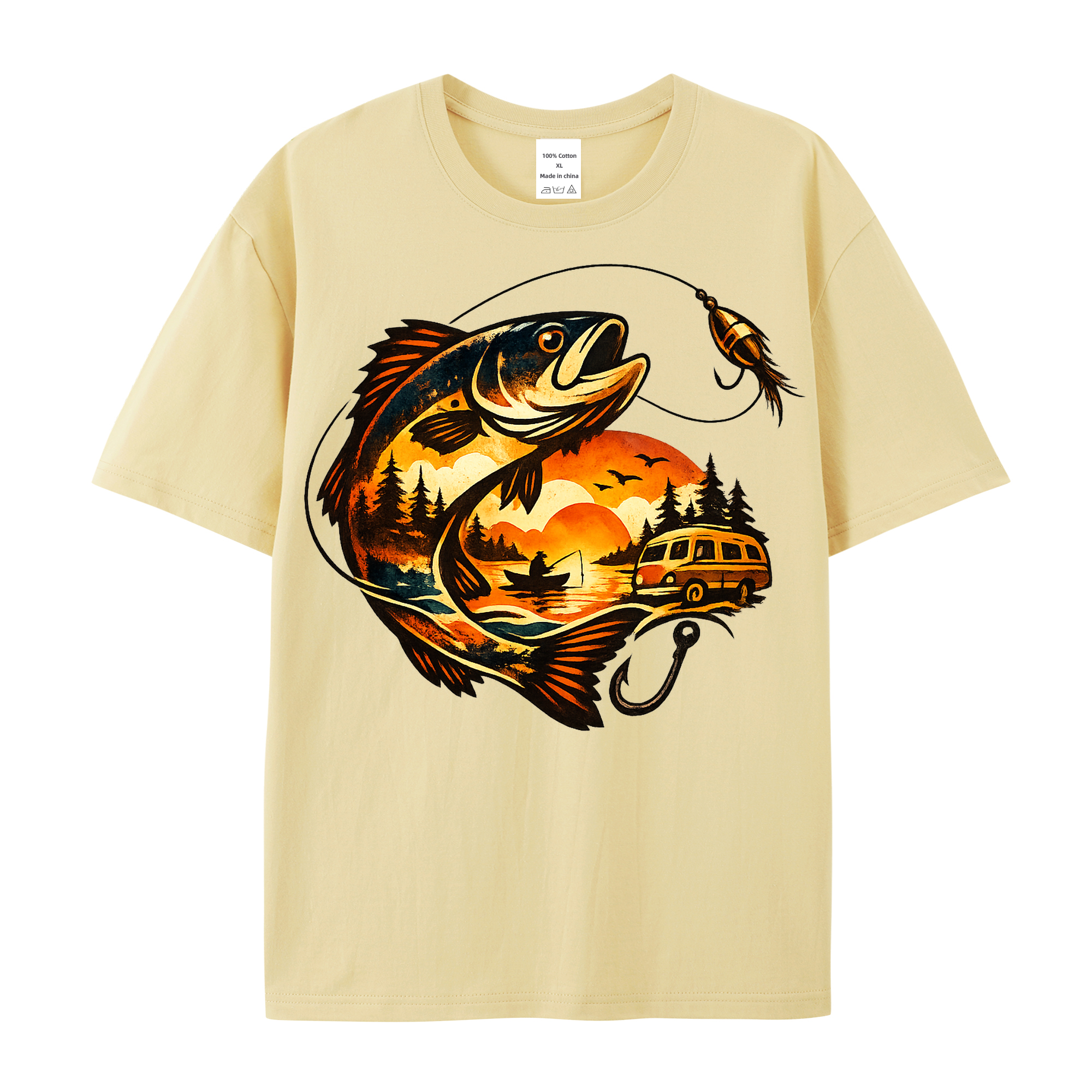 T-Shirt Anglerherz – Für die Liebe zum Wasser