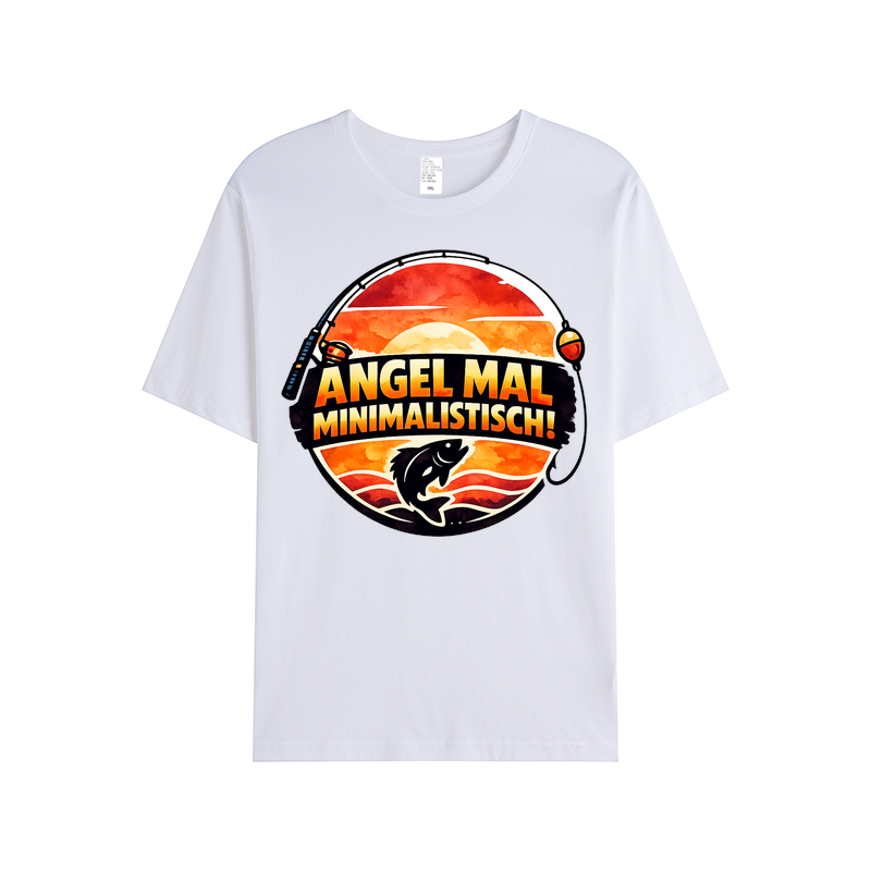 T-Shirt Minimalistisch Angeln