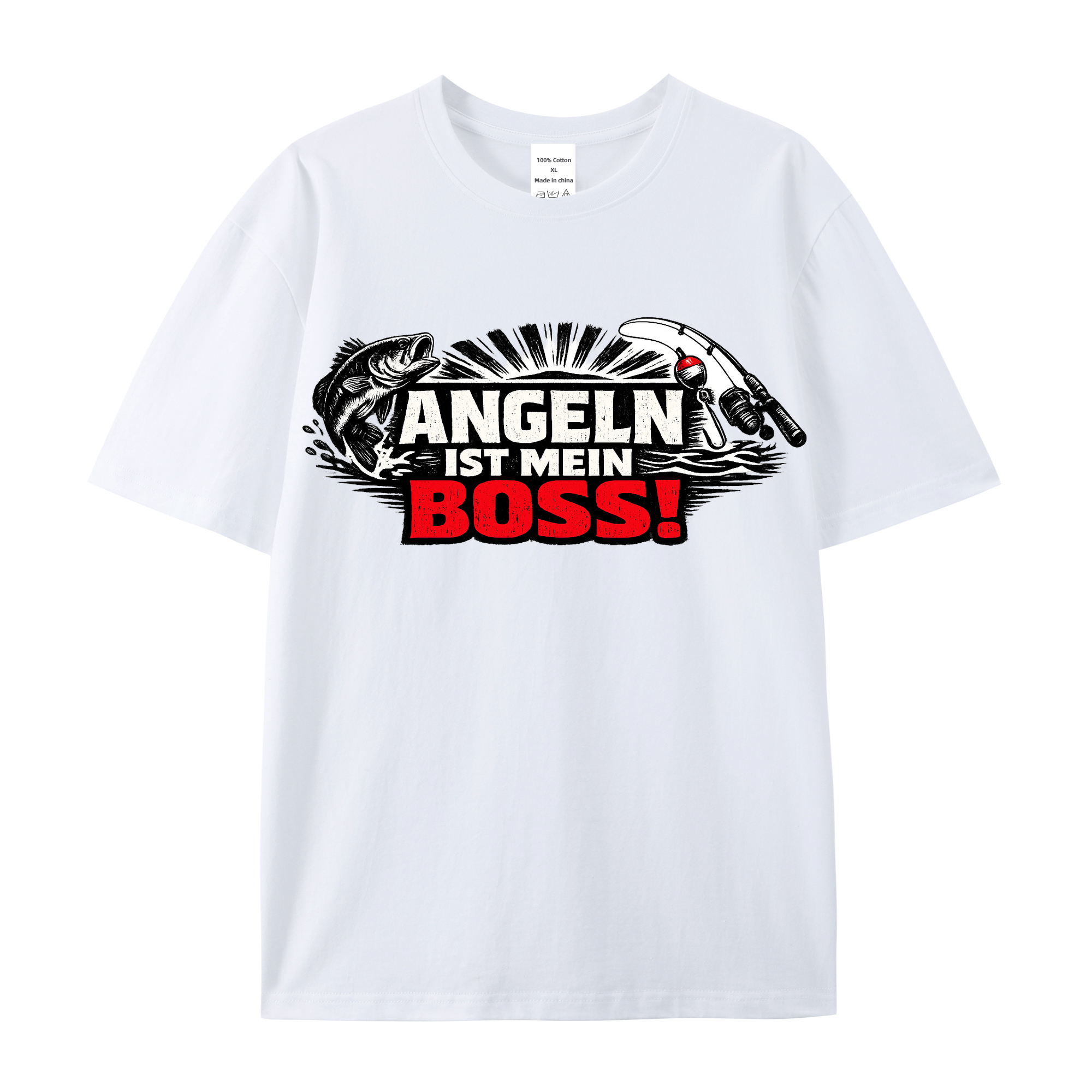 T-Shirt Anglerboss in Aktion