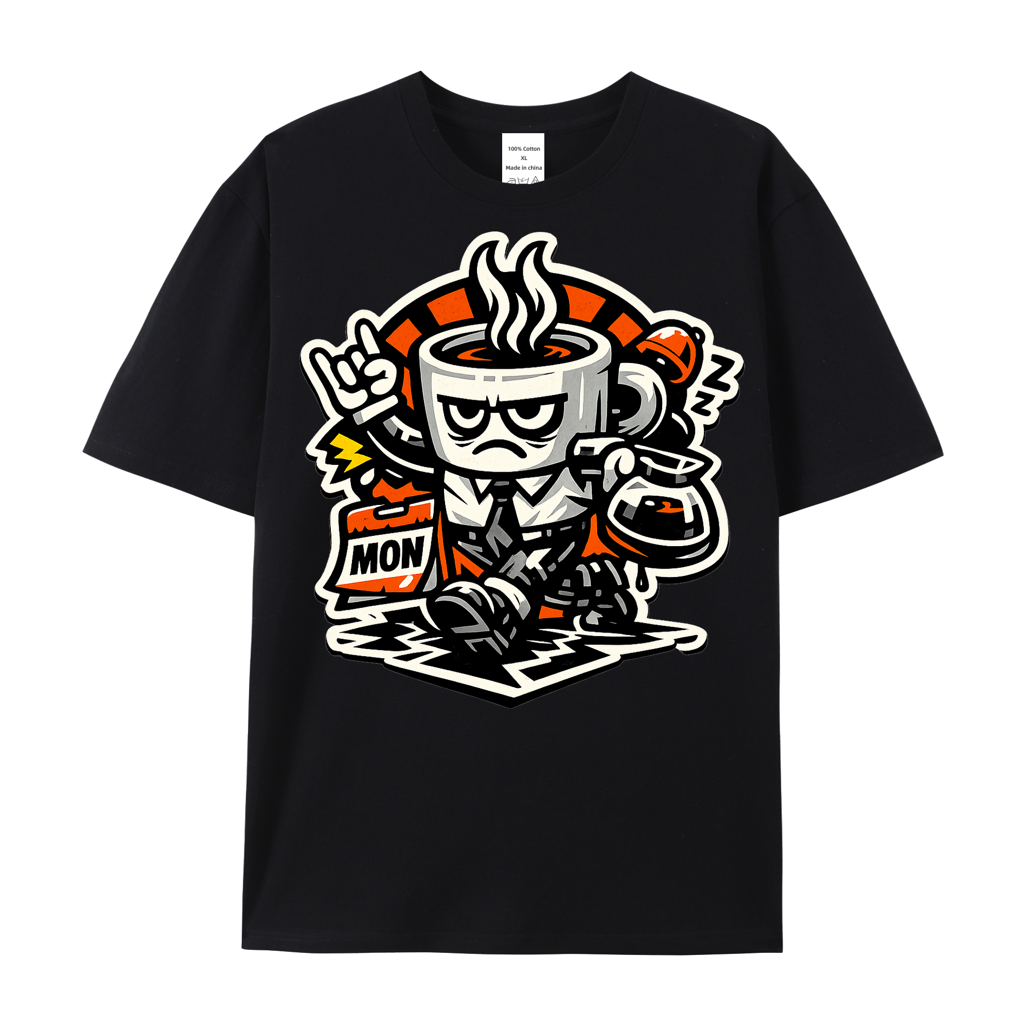 T-shirt Kaffeepanzer Montag - gewappnet für den Büroalltag