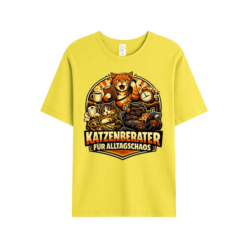 T-Shirt Chaos-Katze: Dein Alltagsberater