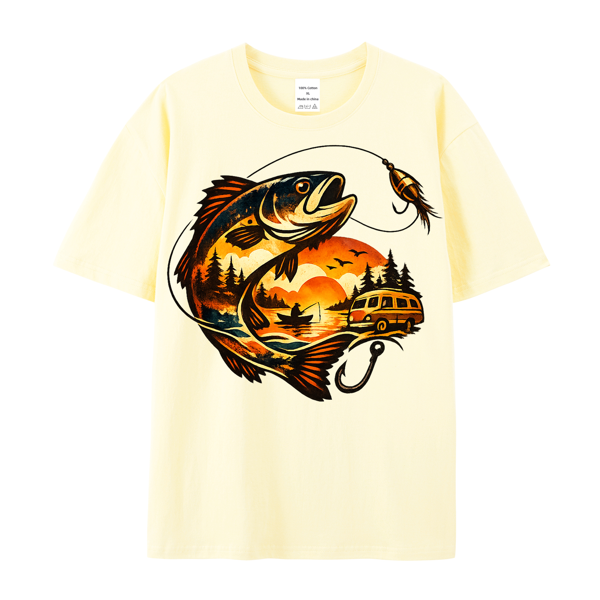 T-Shirt Anglerherz – Für die Liebe zum Wasser