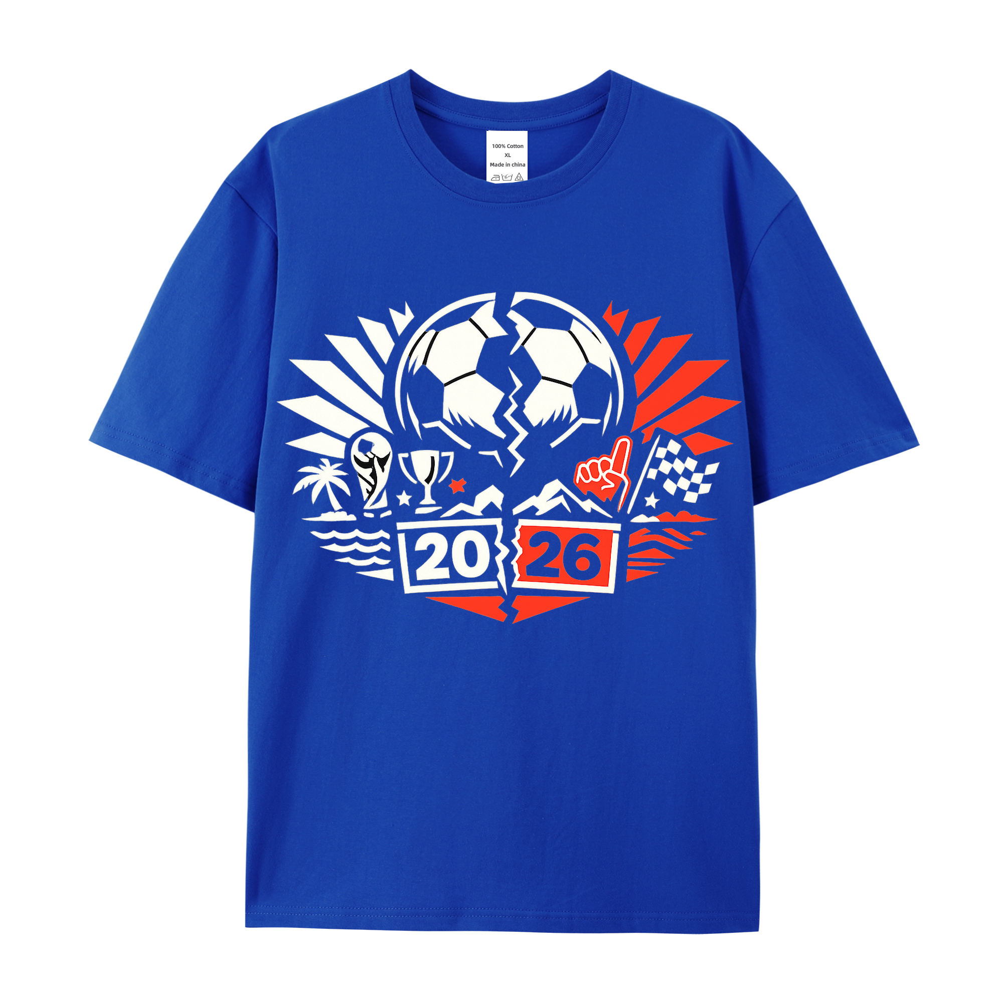 T-shirt WM-Wahnform im flirrenden Jubelwirbel