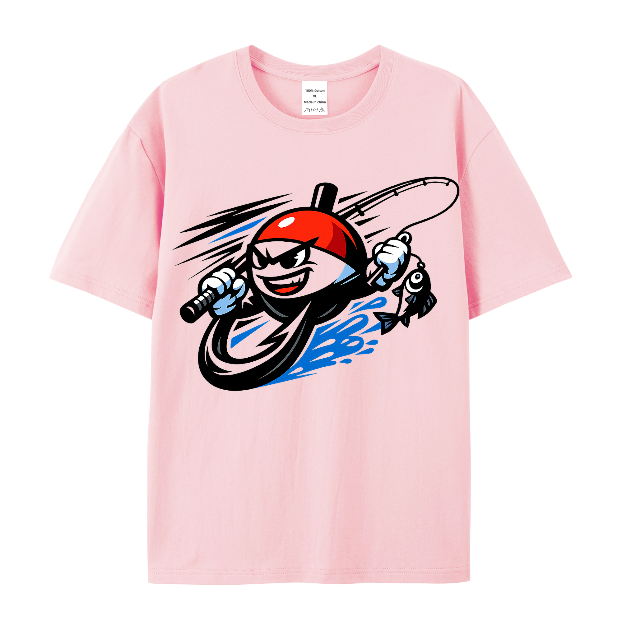 T-Shirt Angelglück am Wasser