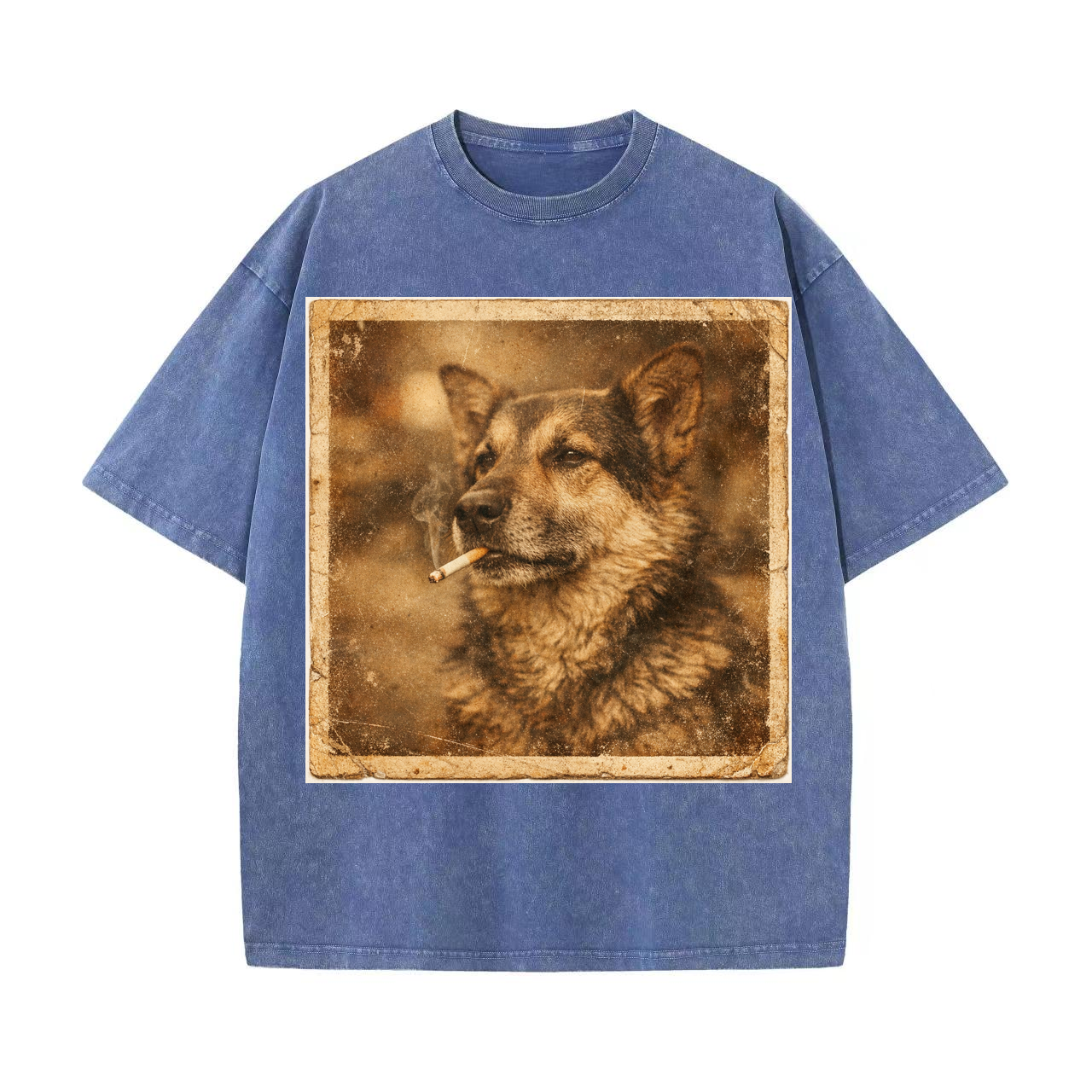 T-shirt Dog Polaroid Photo Print