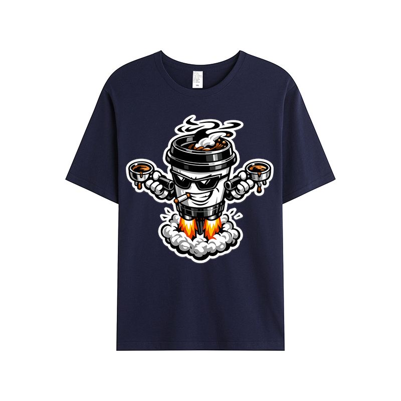 T-shirt Velvet Steam Clash: Kaffeegenuss im Duell