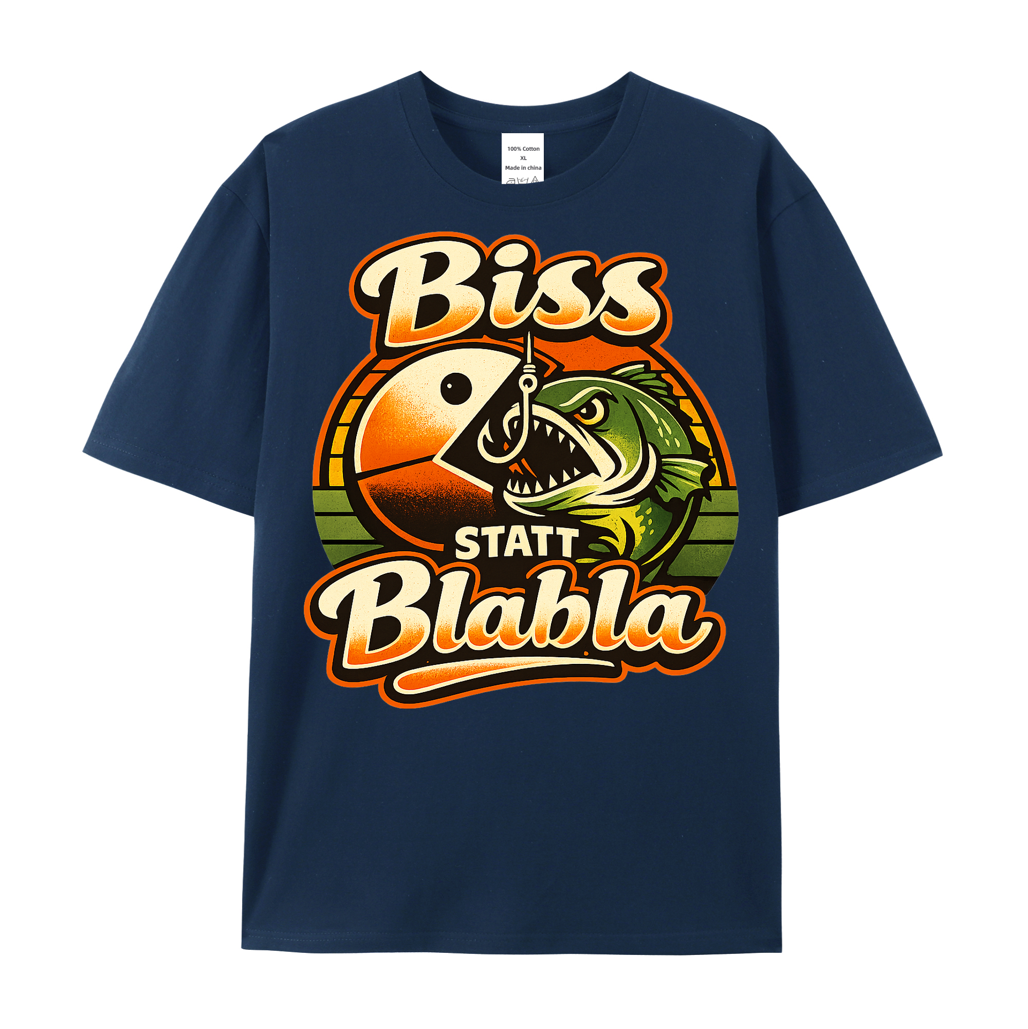 t-shirt Biss statt Blabla Angler Edition