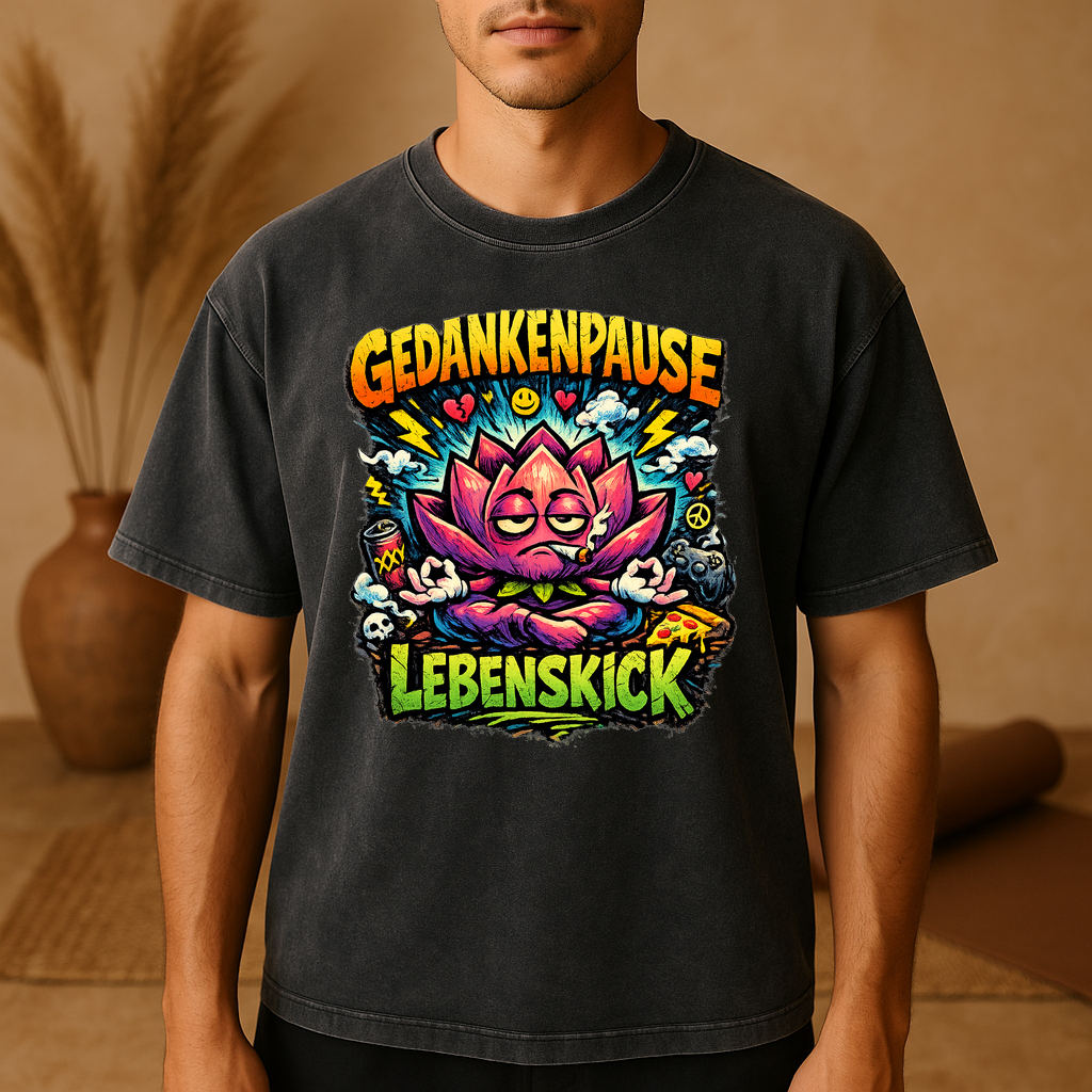 T-Shirt Gedankenpause, Lebenskick Flow