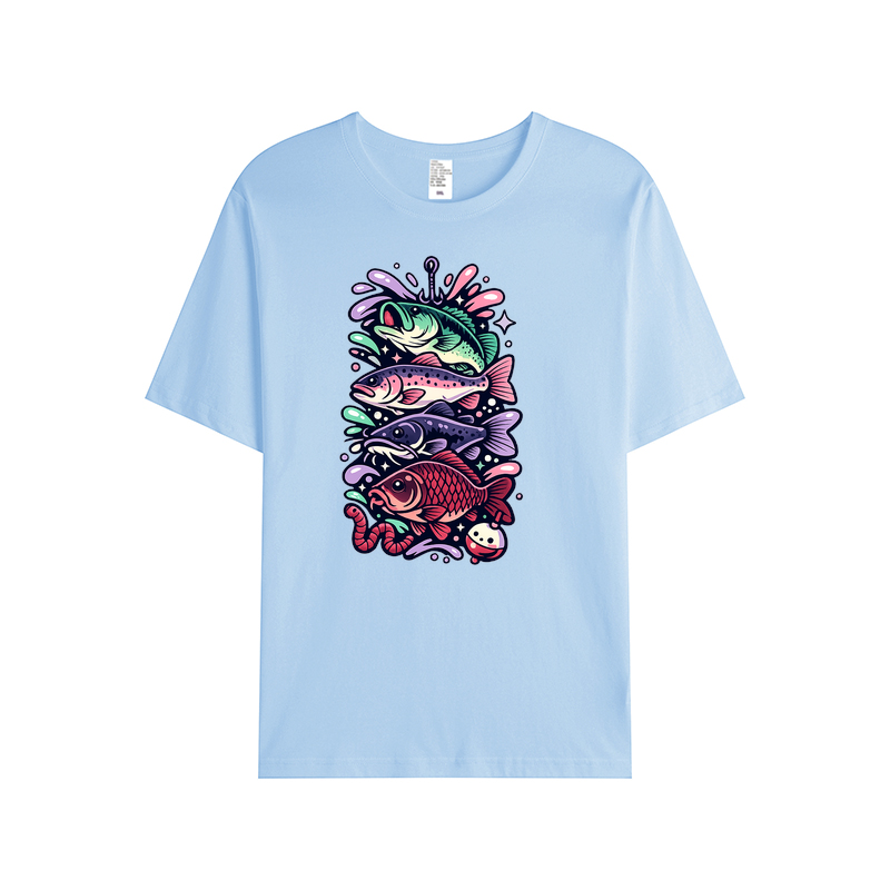 T-Shirt Anglerherz im Wellenrausch