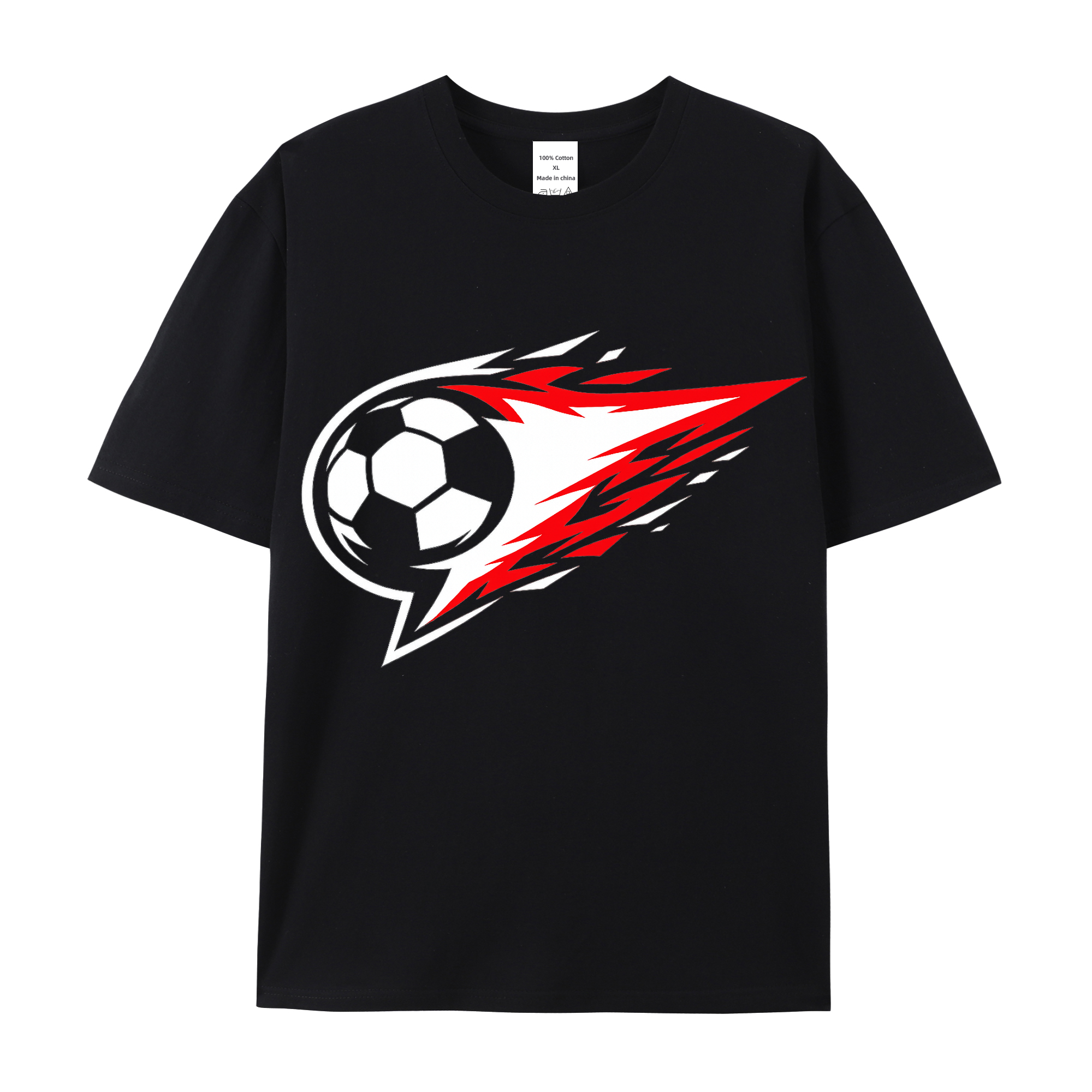 T-shirt Unaufhaltsames Flammenwappen Heldensymbol