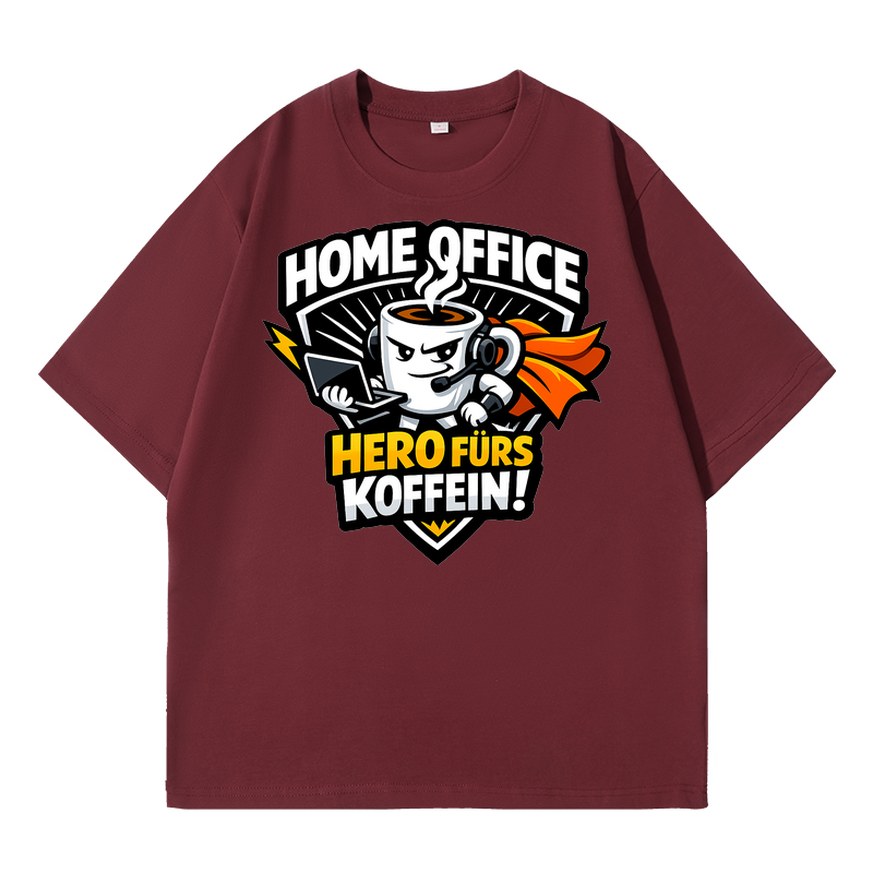 T-shirt Kaffeekrieger-Emblem – Held des Büros