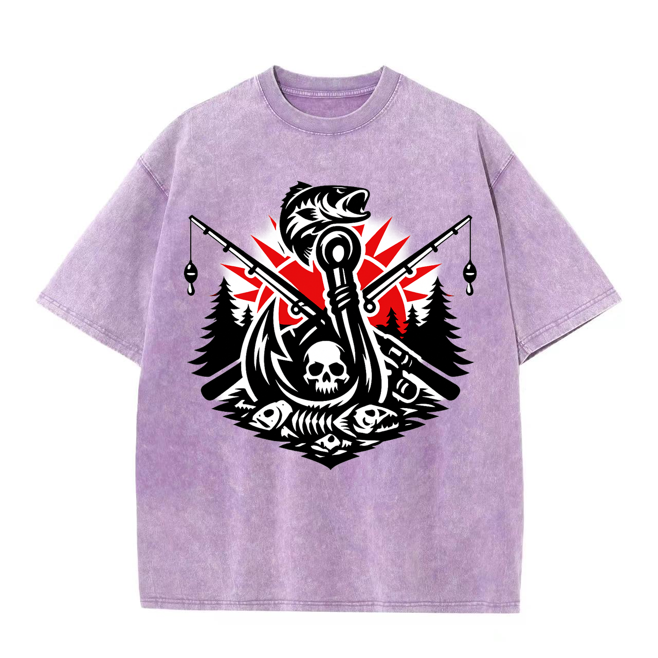 t-shirt Angelglück am Wasser