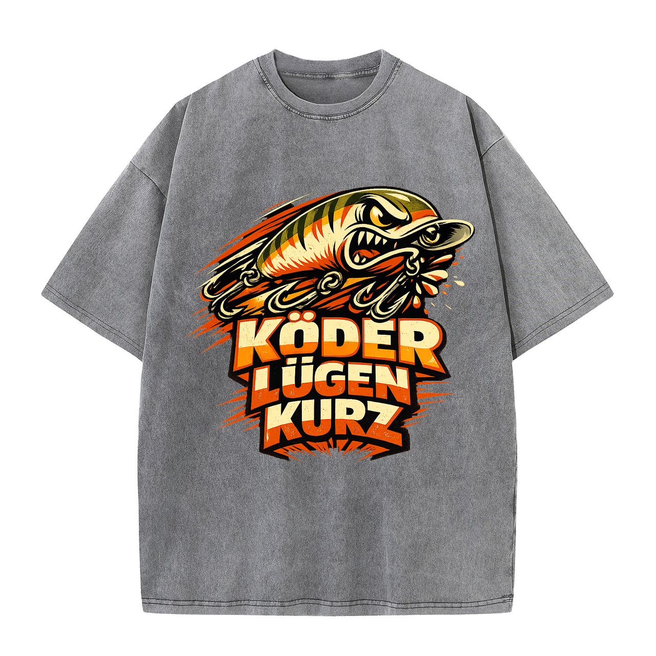 t-shirt Köder lügen kurz Anglerstyle