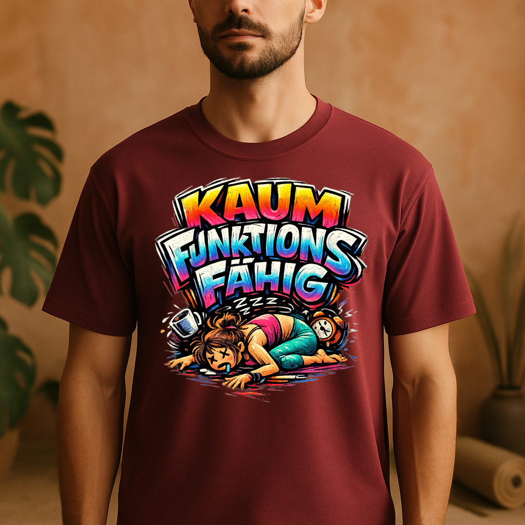 T-Shirt Yogitausfall – Humor trifft Balance