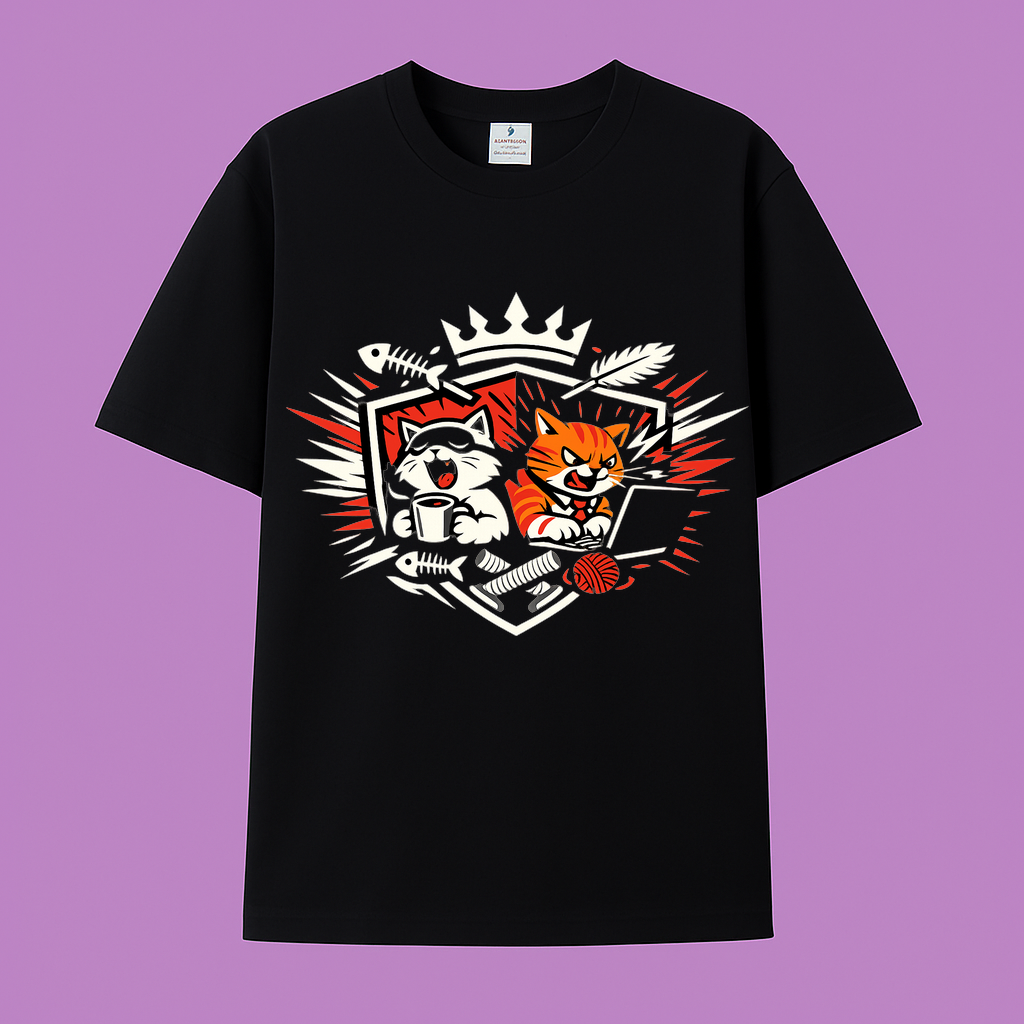 T-Shirt Katzenkönig Charm